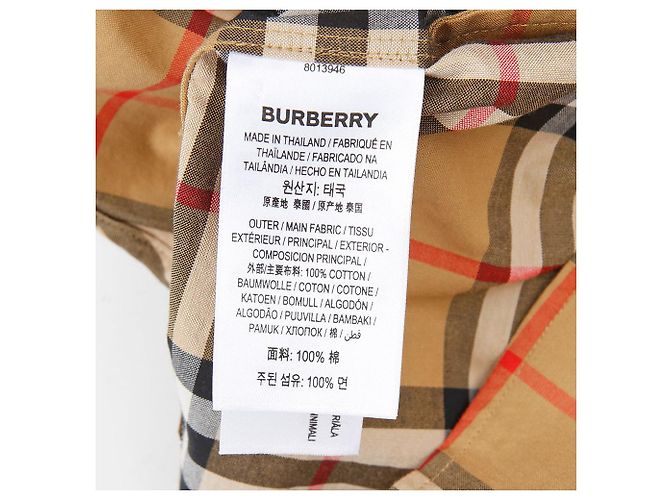 Burberry Vintage Karodress Größe Braun - Ansicht 8