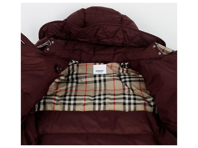Burberry Tamaño del Puffer con Capucha Ashwick Roja - vista 9