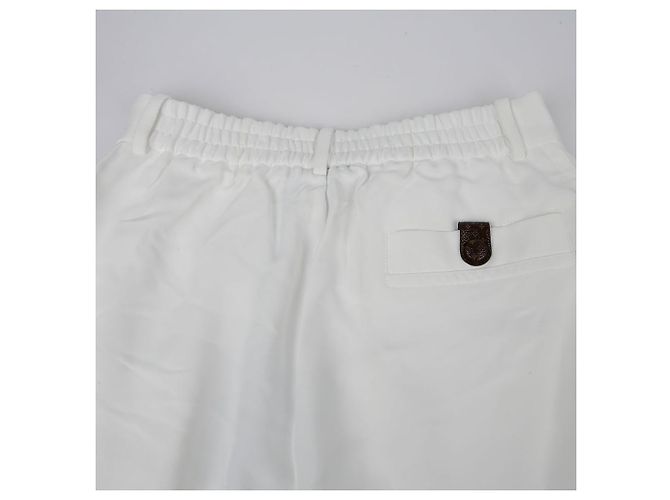 Louis Vuitton Pantalones de Rayón con Rayas Tamaño Blanco - vista 7