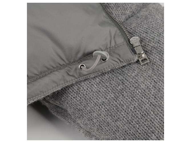 Prada Strick-Pufferjacke Größe Braun - Ansicht 11