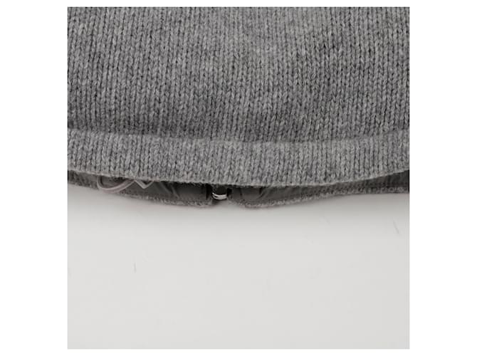 Prada Strick-Pufferjacke Größe Braun - Ansicht 14