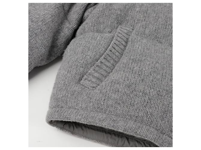 Prada Strick-Pufferjacke Größe Braun - Ansicht 6