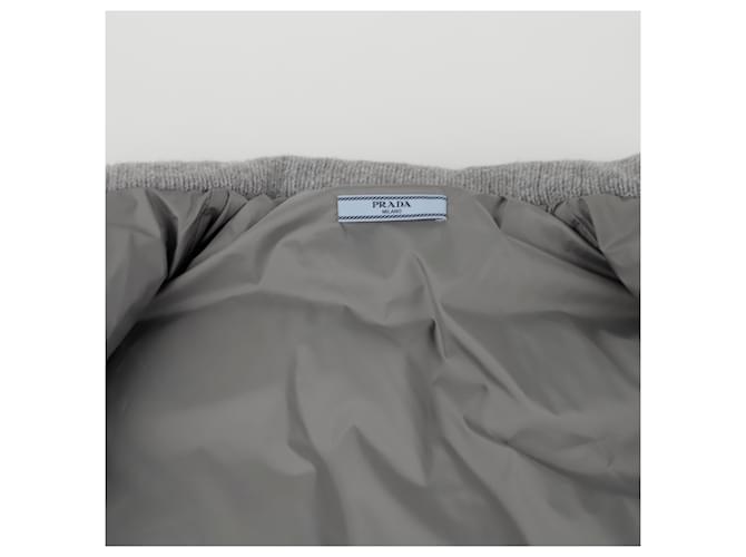 Prada Strick-Pufferjacke Größe Braun - Ansicht 8