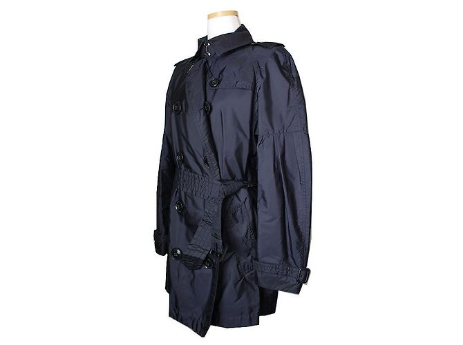 Burberry Marineblauer Halbtrenchcoat - Ansicht 2