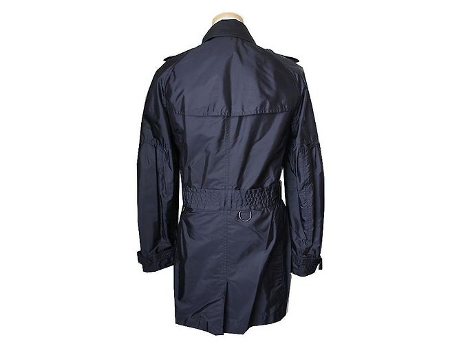 Burberry Marineblauer Halbtrenchcoat - Ansicht 3