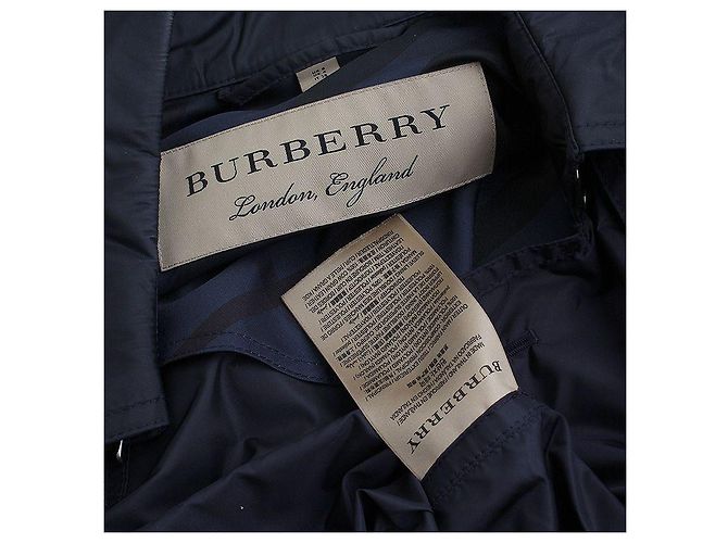 Burberry Marineblauer Halbtrenchcoat - Ansicht 4