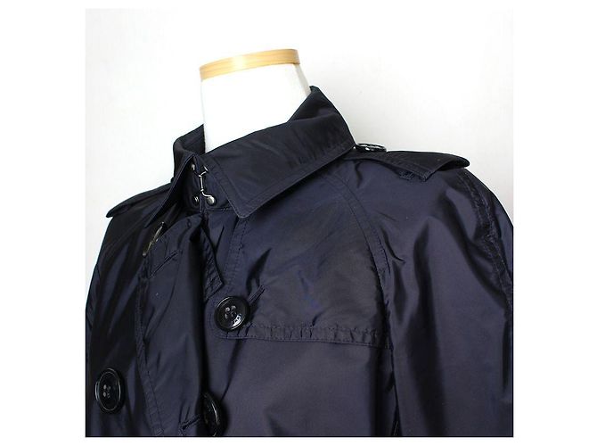 Burberry Marineblauer Halbtrenchcoat - Ansicht 5