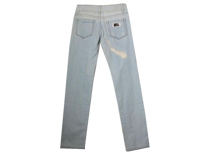 Dolce & Gabbana Pantalones de denim lavado Dolce Gabbana Azul - vista 2