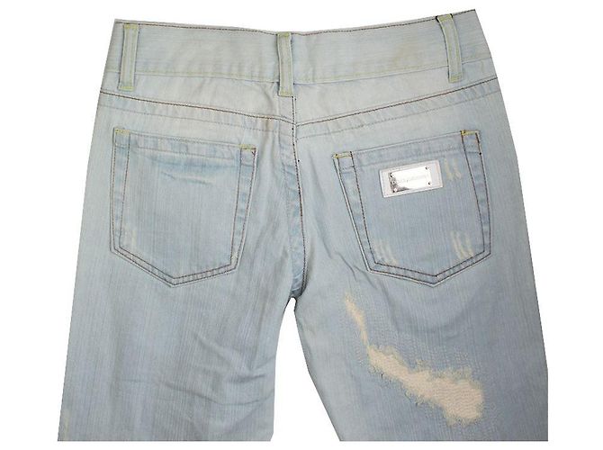 Dolce & Gabbana Pantalones de denim lavado Dolce Gabbana Azul - vista 4