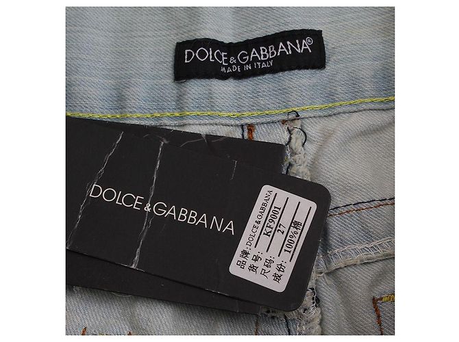 Dolce & Gabbana Pantalones de denim lavado Dolce Gabbana Azul - vista 5