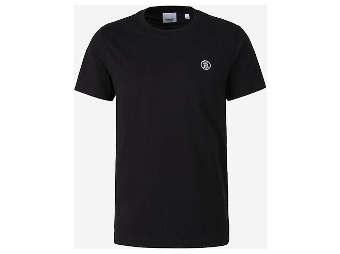 Burberry Baumwoll-T-Shirt mit Monogramm-Motiv Schwarz - Ansicht 4