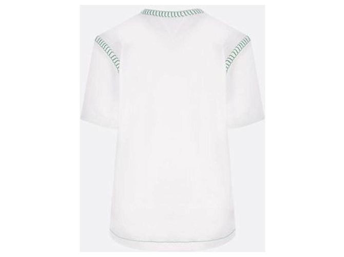 Bottega Veneta T-Shirt aus Baumwolljersey mit Overlocknaht Weiß - Ansicht 5