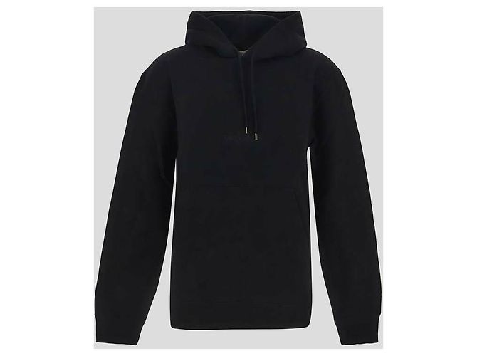Saint Laurent Moletom com capuz e logo Preto - vista 4