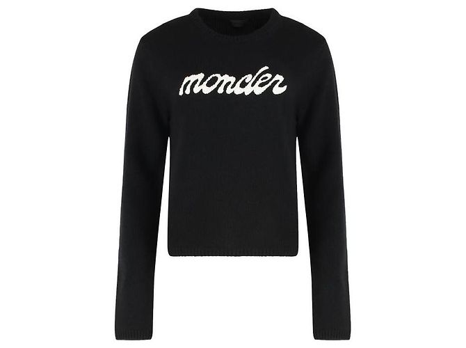 Moncler Suéter bordado con logo Negro - vista 4