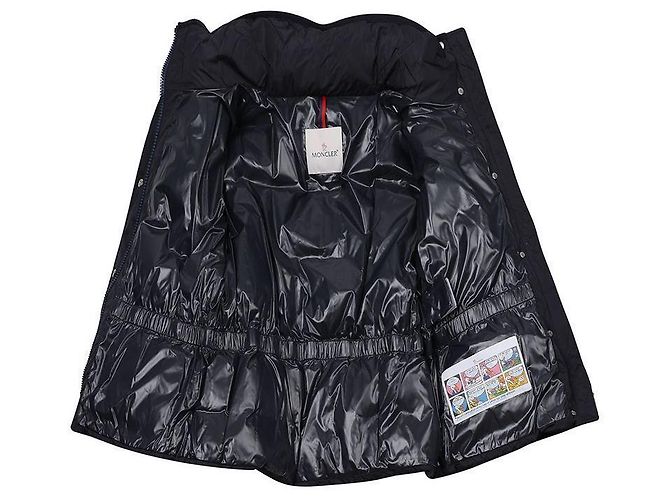 Moncler Giacca corta in piuma per donne Blu - vista 5