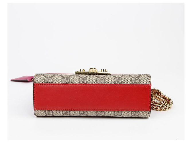 Gucci Piccola borsa a tracolla con catena Rosso - vista 12
