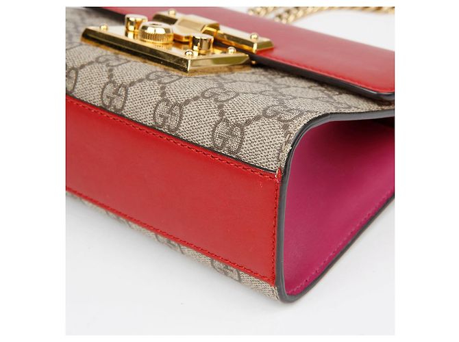 Gucci Piccola borsa a tracolla con catena Rosso - vista 13