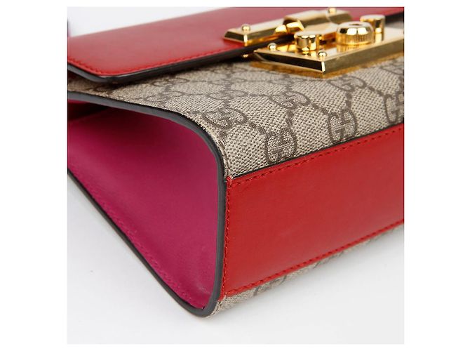 Gucci Piccola borsa a tracolla con catena Rosso - vista 14
