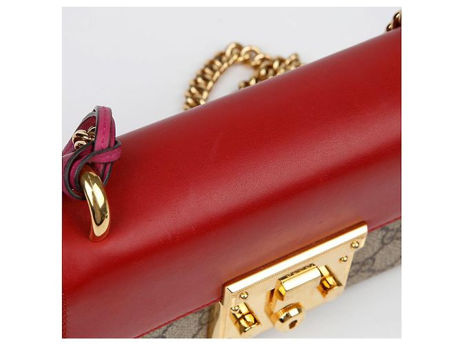 Gucci Piccola borsa a tracolla con catena Rosso - vista 15