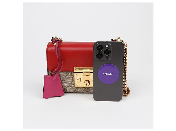 Gucci Piccola borsa a tracolla con catena Rosso - vista 16