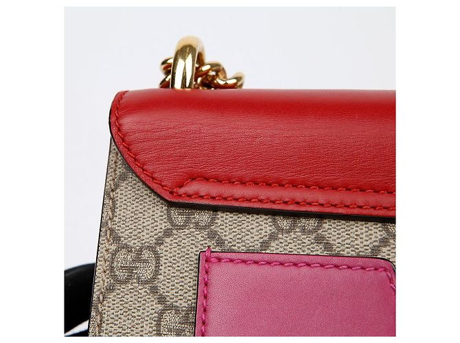 Gucci Piccola borsa a tracolla con catena Rosso - vista 8
