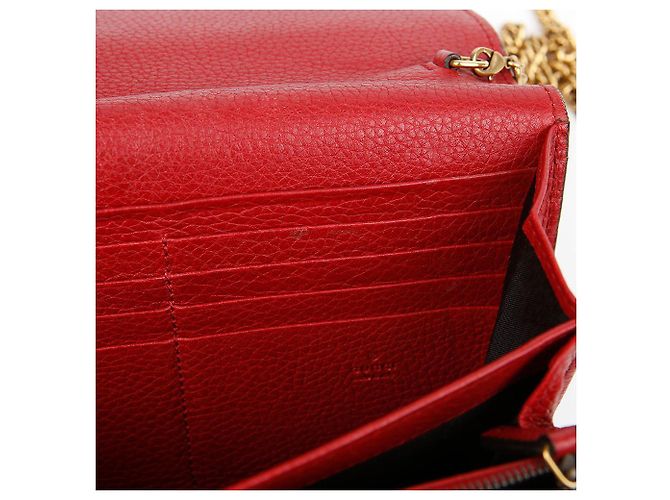 Gucci Borsa a tracolla GG Marmont WOC Rosso - vista 13