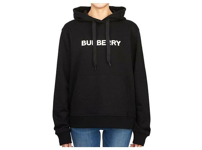 Burberry Logo Print Cotton Hoodie - view 4