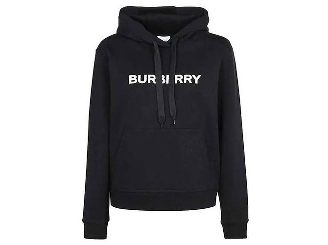 Burberry Logo Print Cotton Hoodie - view 5