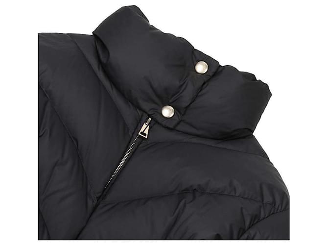Moncler Brou Langsteppjacke Schwarz - Ansicht 6