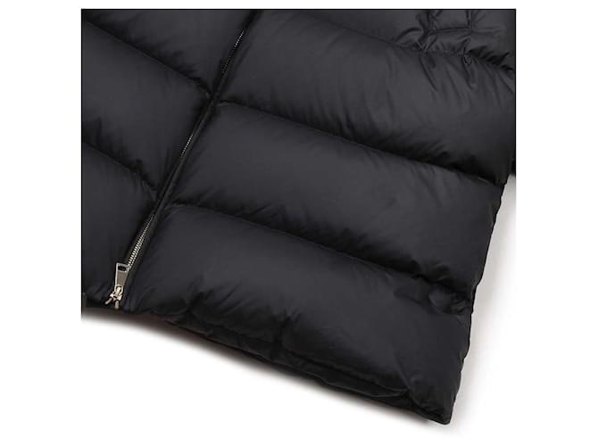 Moncler Brou Langsteppjacke Schwarz - Ansicht 8