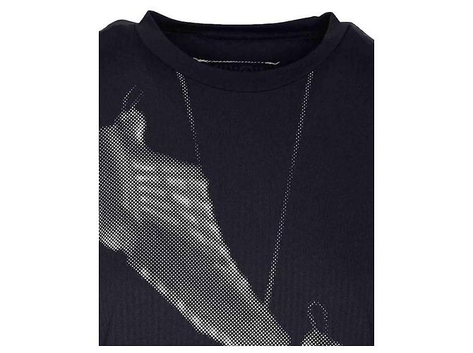 Maison Martin Margiela Bedrucktes T-Shirt Salomon Schwarz - Ansicht 7