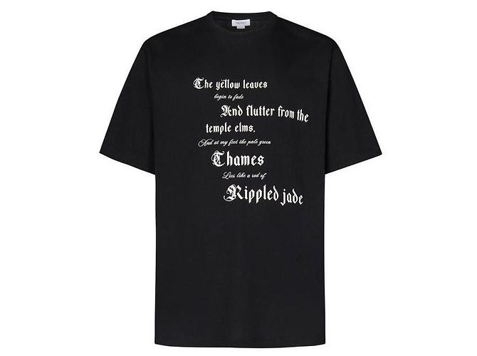 Alexander Mcqueen T-Shirt mit Textprint Schwarz - Ansicht 4