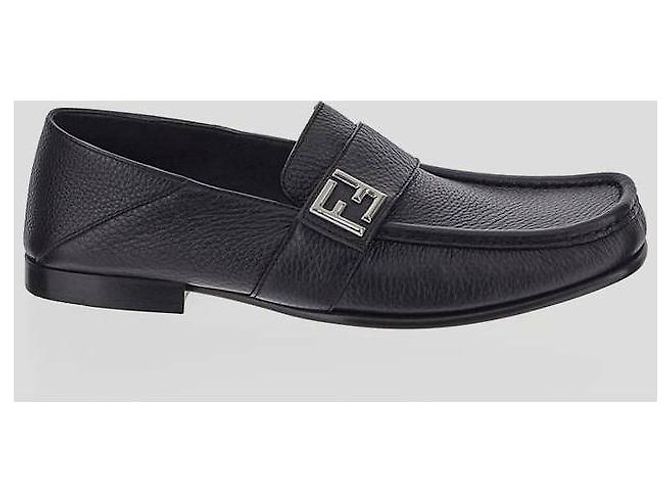 Fendi Mocassino in pelle FF Squared - vista 4