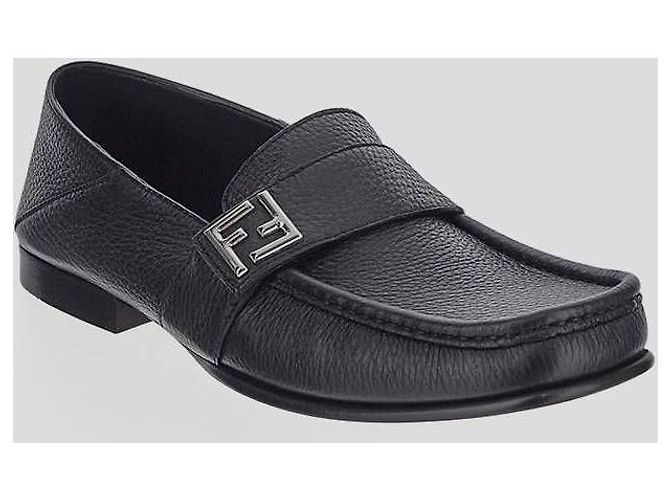 Fendi Mocassino in pelle FF Squared - vista 5