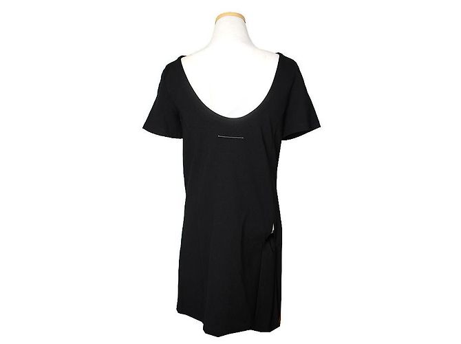 Maison Martin Margiela Abito nero con scollo a U - vista 2