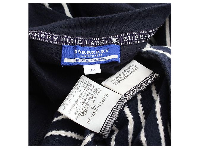 Burberry Vestido Rayado Blue Label Azul - vista 3