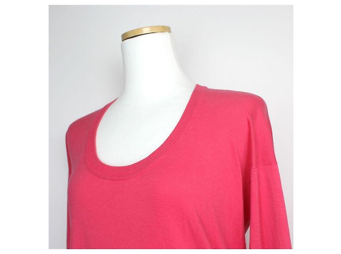 Maison Martin Margiela Top aus Baumwollstrick in Hot Pink - Ansicht 4