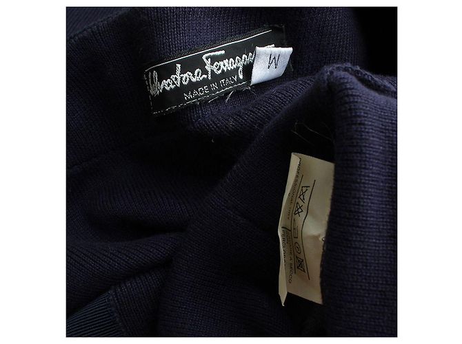 Salvatore Ferragamo Herren-Cardigan in Marineblau - Ansicht 3