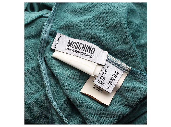 Moschino Vestido Mint Blue Chip and Chic Negro - vista 3