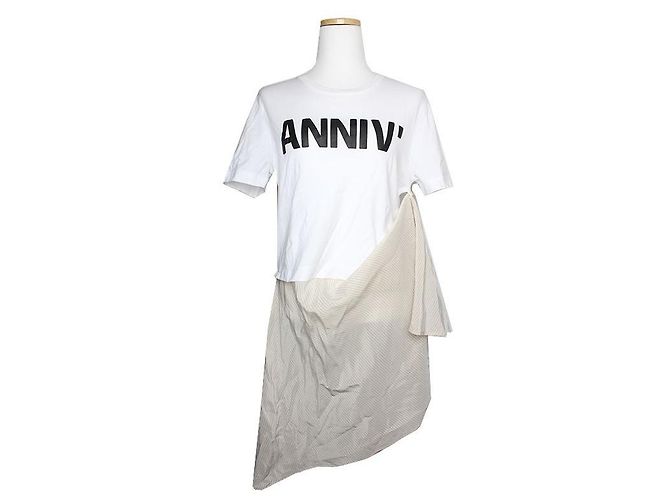 Maison Martin Margiela Abito t-shirt bianco - vista 3