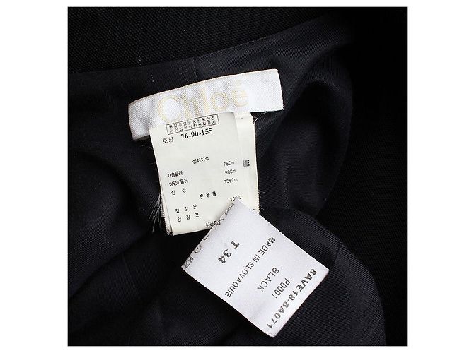 Chloé Black Wool Double-Breasted Coat - view 3