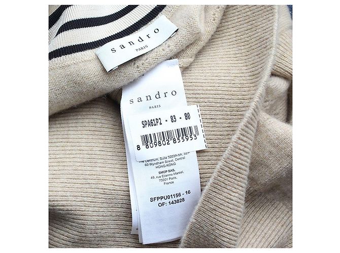Sandro Colete de lã e cashmere bege Marrom - vista 3
