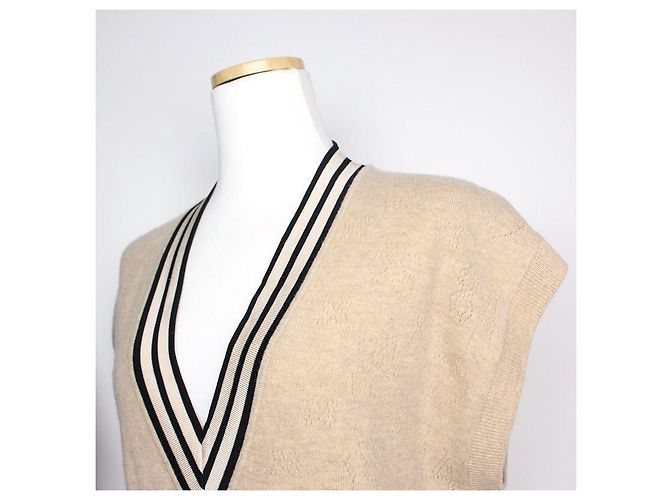 Sandro Colete de lã e cashmere bege Marrom - vista 4