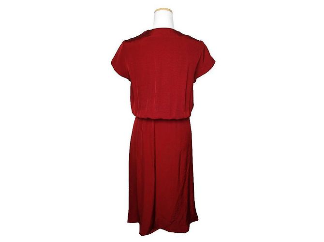 Abito Bicolore Bordeaux Isabel Marant Étoile Rosso - vista 2