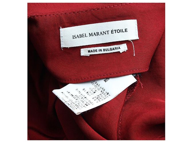 Abito Bicolore Bordeaux Isabel Marant Étoile Rosso - vista 3