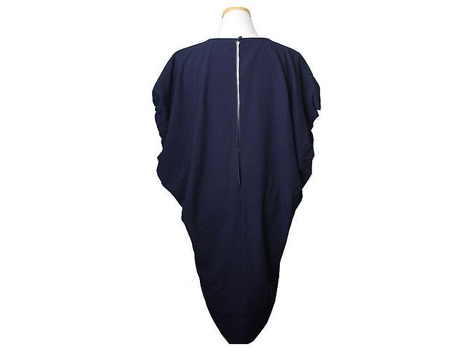 Acne Navy Schlitzkleid Halb Blau - Ansicht 3