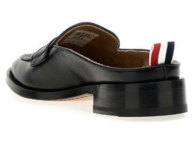 Thom Browne Mocassino in pelle granulata - vista 5