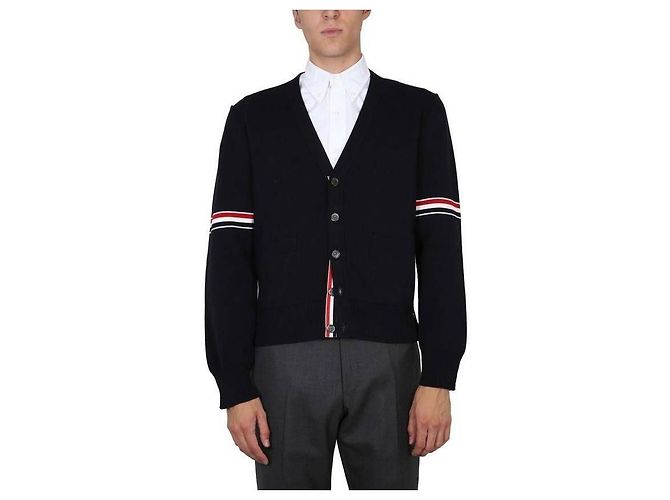 Thom Browne Milano-Stich Cardigan mit Arm-Band - Ansicht 4
