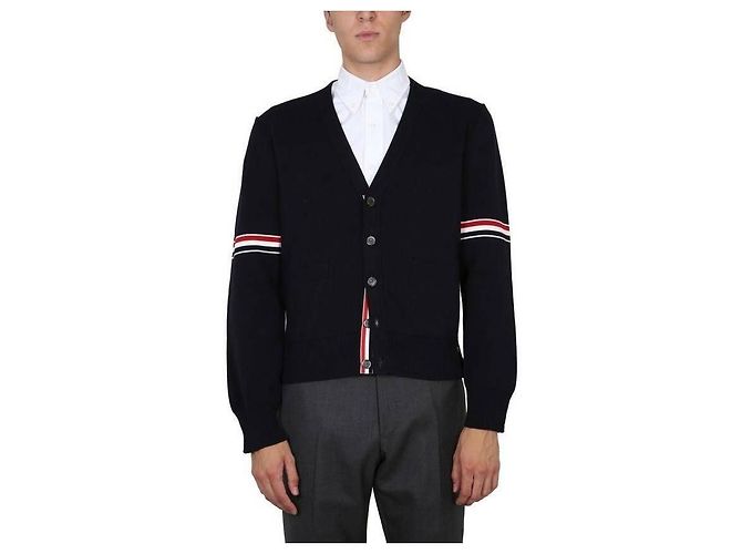 Thom Browne Milano-Stich Cardigan mit Arm-Band - Ansicht 6