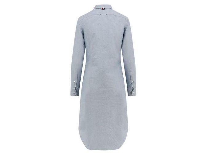 Thom Browne Vestido Camisa Placket Oxford Grogain - vista 5